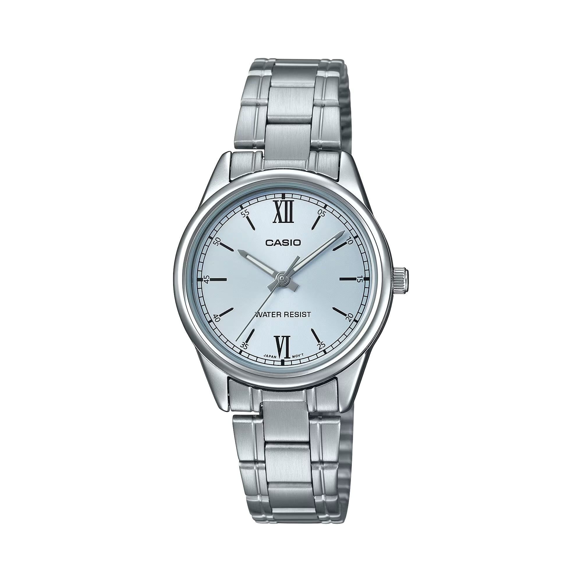 Casio Women’s Silver Analog Watch with Blue Dial - LTP-V005D-2B3UDF