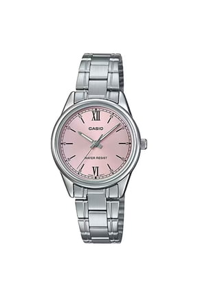Women’s Pink Dial Stainless Steel Bracelet Watch - LTP-V005D-4B2UDF