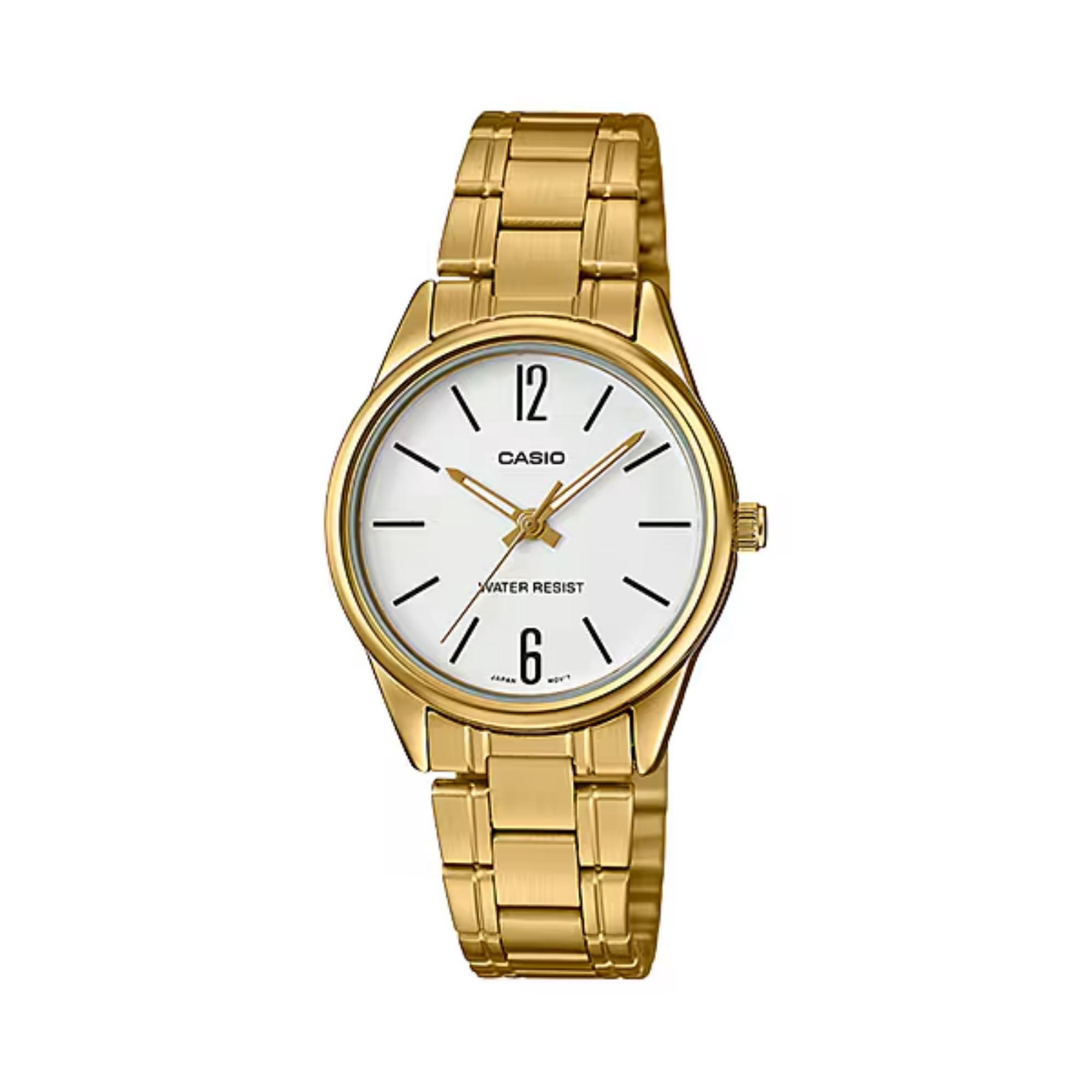 Casio LTP-V005G-7B Women's Standard Analog Gold Tone White Dial Analog Watch