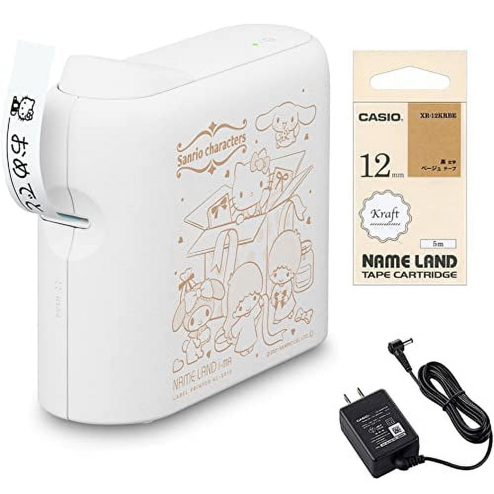Casio Label Writer Nameland i-ma Sanrio Characters Collaboration Model  Smartphone Only KL-SP10-SA Tape Set KL-SLSA-SET (3.5mm-18mm Width)