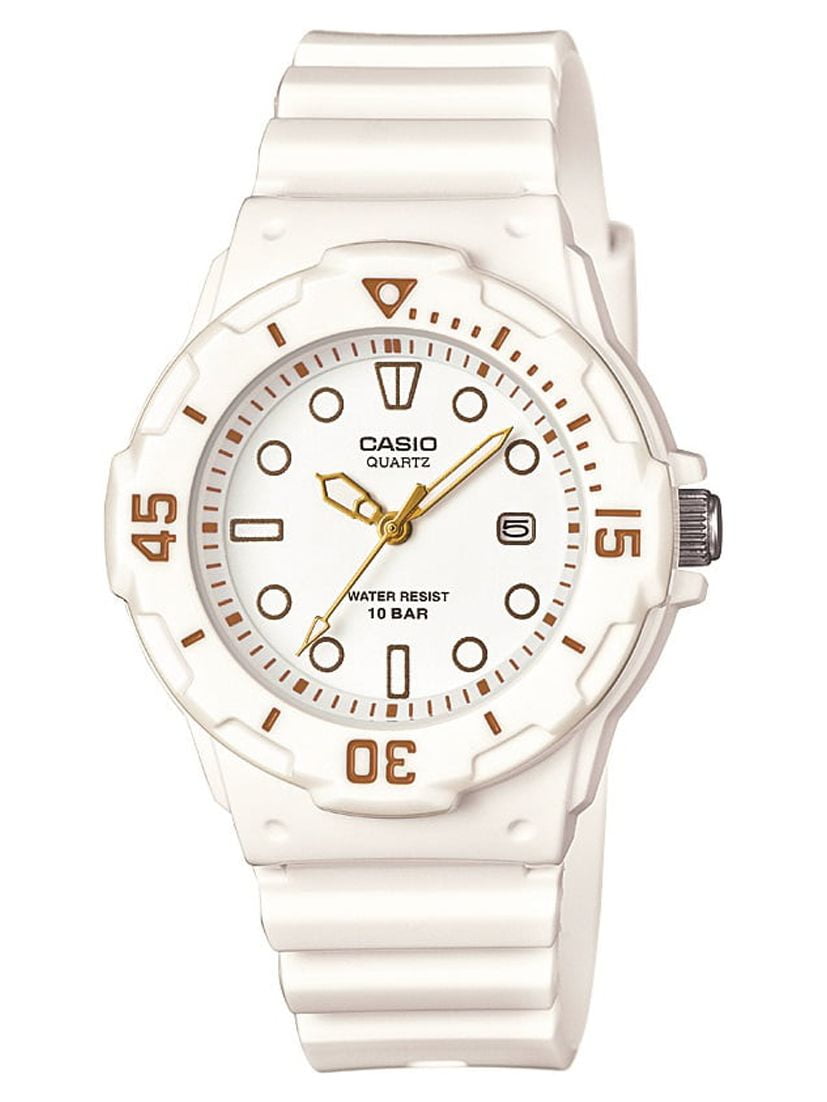 Casio Ladies 100m Water Resistant 3 Hand Analog Date Day Display Watch Walmart
