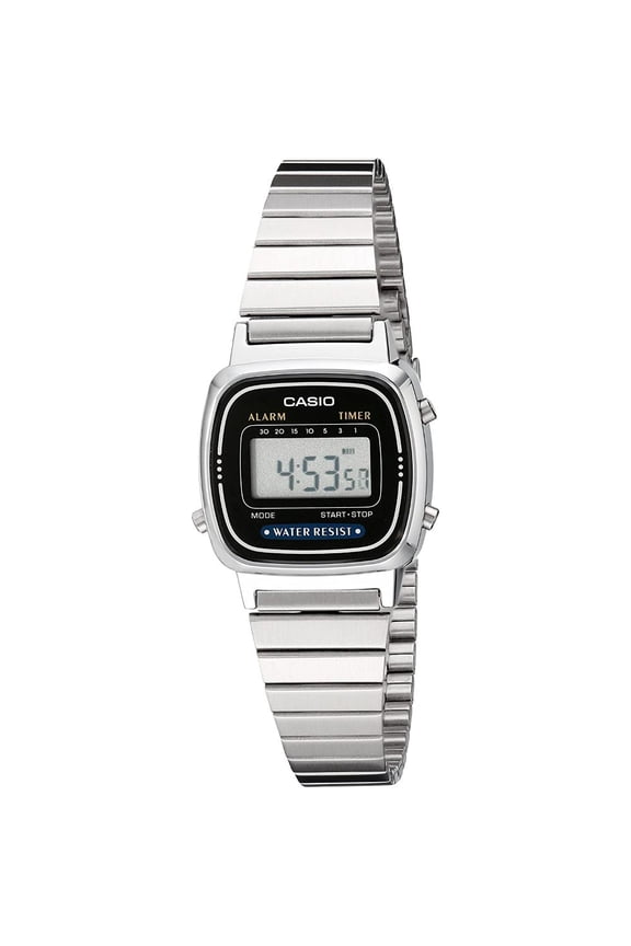Women's Classic Stainless Steel Digital Watch LA670WA-1