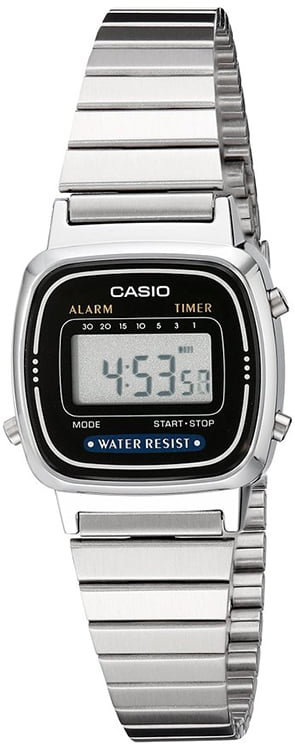 Slagskib Faktisk ødelagte Casio Ladies' Digital Alarm Watch, Stainless Steel - Walmart.com