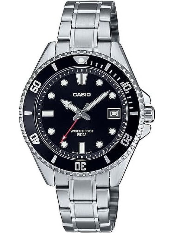 MDV10D-1A1V Unisex Dive Inspired 38 mm Stainless Steel Black Dial Sports