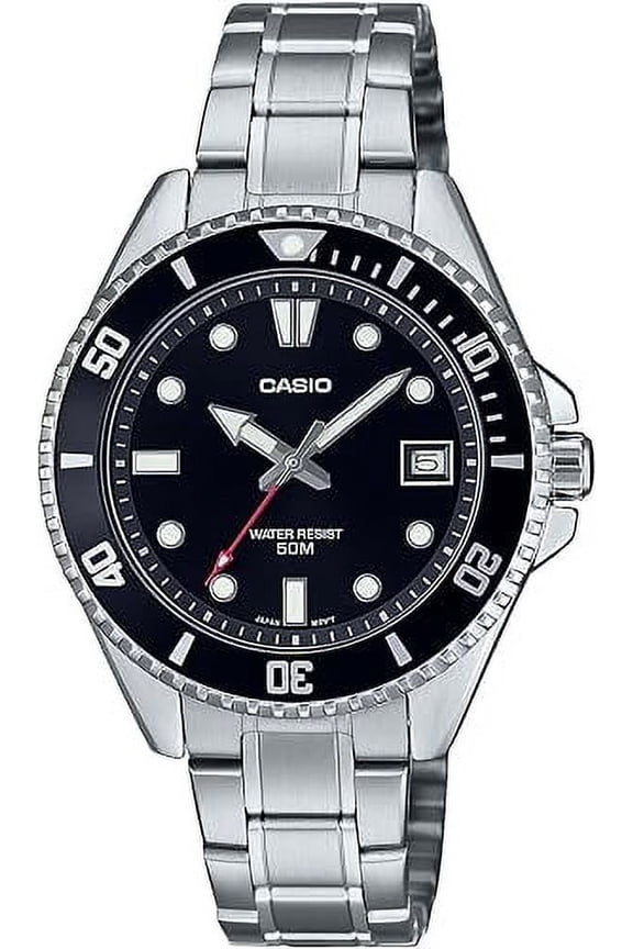 MDV10D-1A1V Unisex Dive Inspired 38 mm Stainless Steel Black Dial Sports