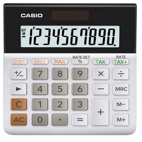 Casio MH-10 Desktop Calculator with 10-Digit Display and Business Functionality
