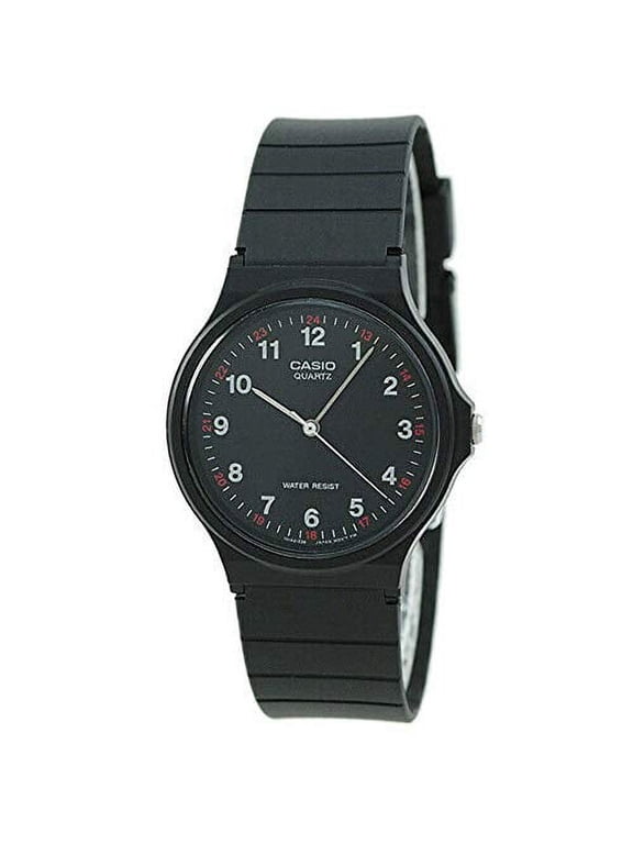 Classic Black Resin Quartz Mens Watch