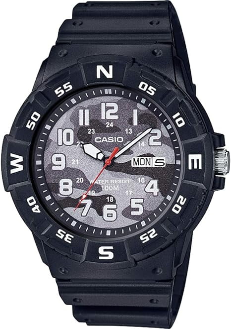 Casio MRW220HCM-1B Men's Analogue Quartz Resin Strap Watch