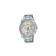 Casio MTP-E305D-7A Mens Enticer Stainless Steel Silver Dial Multifunction Watch