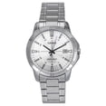 thumbnail image 1 of Casio Men’s Silver Dial Stainless Steel Bracelet Watch - Casio MTP‑V004D‑7CUDF, 1 of 3