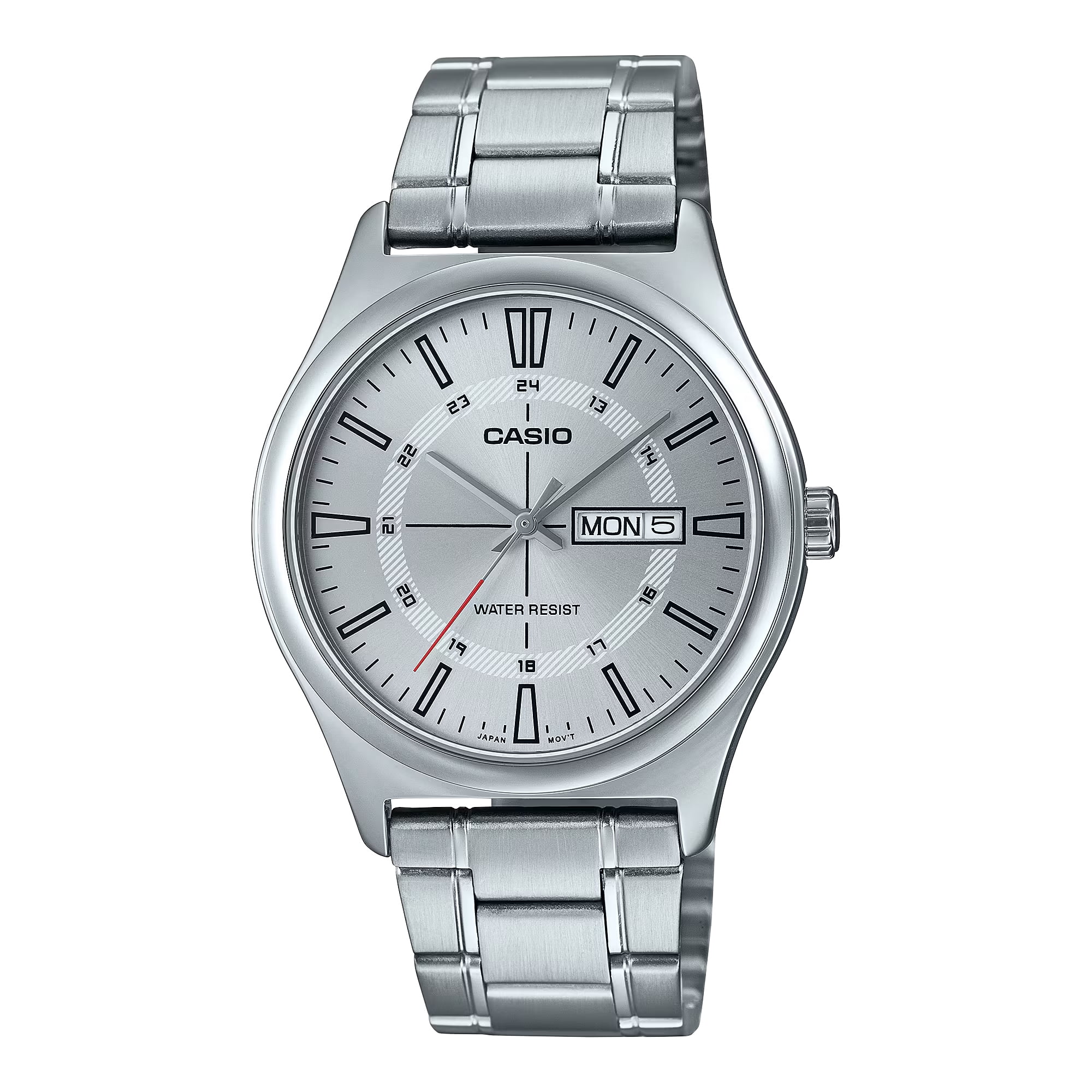 Casio, Men‚Äôs Analog Watch, MTP-V006D-7CUDF, Silver Dial