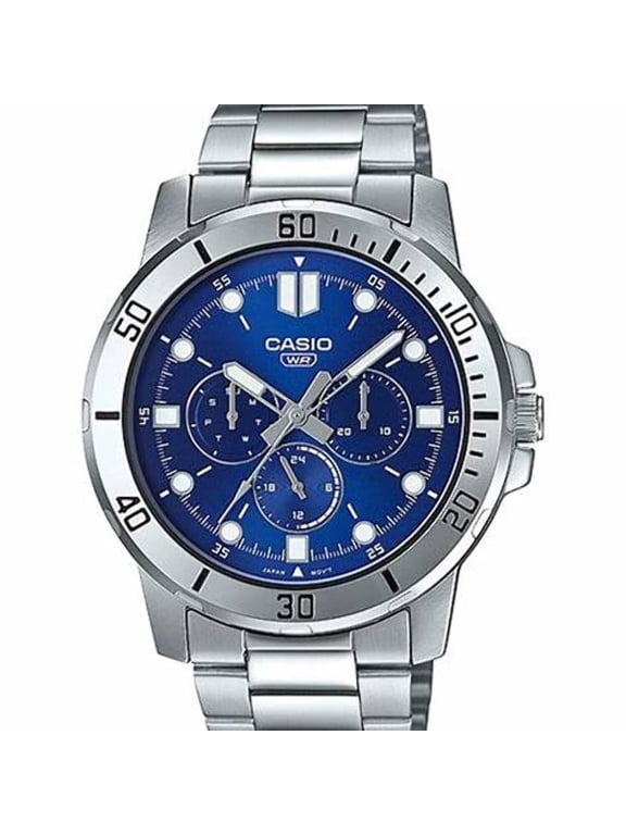 MTP-VD300D-2EUDF Men's Stainless Steel Watch Blue Dial
