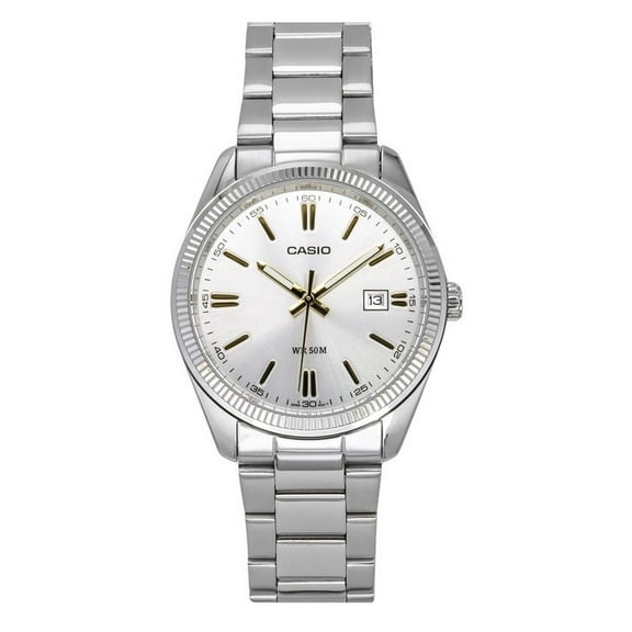 Casio MTP1370D-7A2V Men's Standard Analog Stainless Steel Classic Day Date Watch