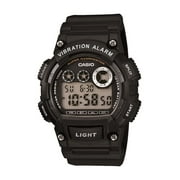 Casio Male Resin Super Illuminator Wristwatch, Black