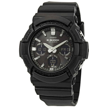 Casio Male Silicone Wristwatch, Black, (GAS100B-1ACR)
