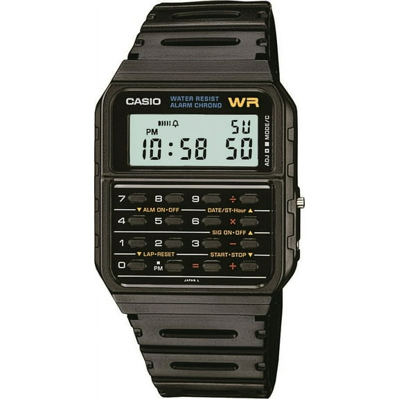 Casio Men Sport Rectangle Watch - Black