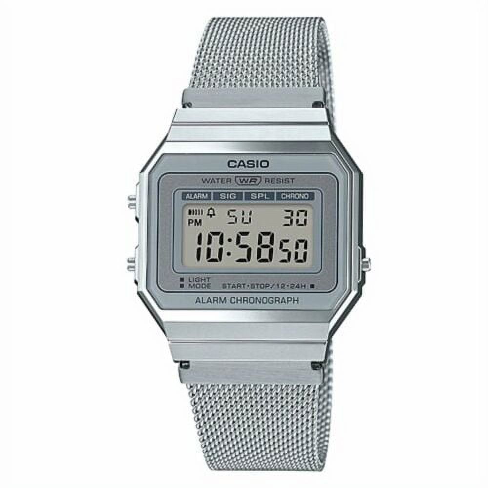 Casio Men's 26mm Classic Stainless Steel Wristwatch, White