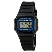 Casio Mens 35mm Resin Digital Sport Wristwatch, Black, F105W-1A