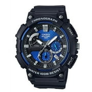 Casio Mens 3D Dial Chronograph Watch, Black/Blue - MCW200H-2AV