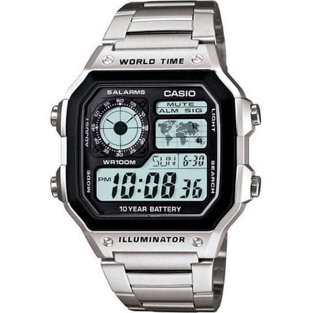 Casio Men's AE1200WHD-1A Stainless Steel Digital Watch