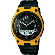 Casio Men's Ana-Digi Databank 10-Year Battery Watch, Black Resin Strap