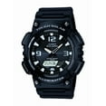 thumbnail image 1 of Casio Men's Ana-Digi Solar 20mm Stainless Steel Wristwatch, Black and Silver, 1 of 5