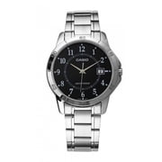 Casio Mens Analog Black Dial Stainless Steel Band MTP-V004D-1BUDF