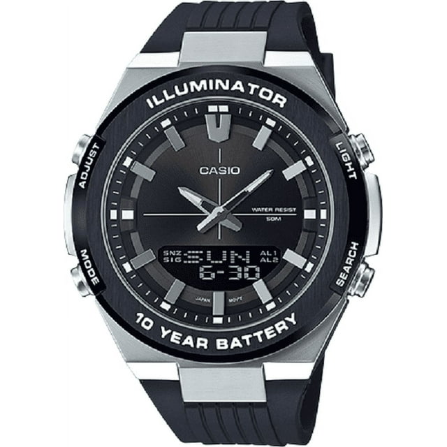 Casio Men's Analog-Digital Black Watch AMW860-8AV - Walmart.com