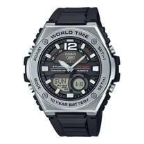 Casio Men's Analog-Digital Combination World Time Watch, Black - MWQ-100-1AVCF