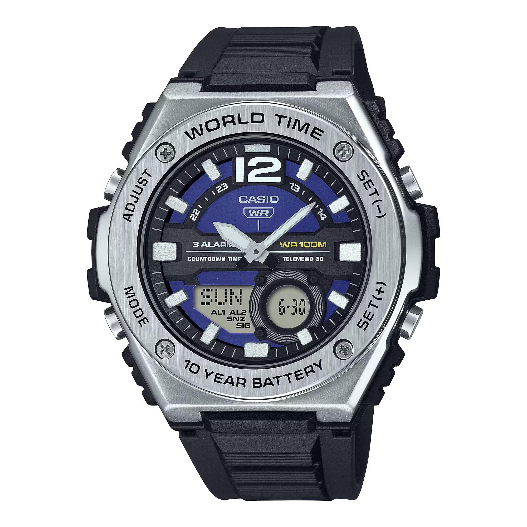 Casio Men's Analog-Digital Combination World Time Watch