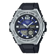 Casio Mens Analog-Digital Combination World Time Watch, Blue - MWQ-100-2AVCF