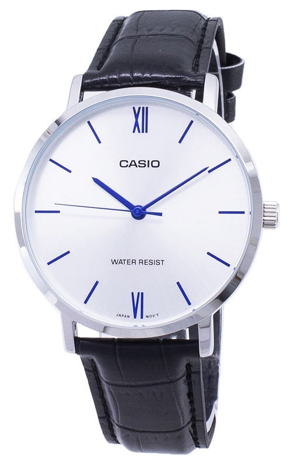 Casio Men's Stainless Steel Quartz Watch with White Dial