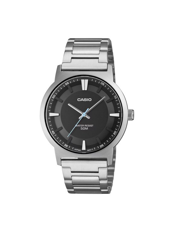 Men's Black Dial Stainless Steel Classic Analog Watch - MTP-B220D-1AVDF