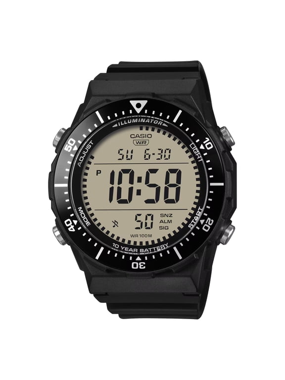 Mens Black Digital Watch with Gray Dial - AE-1700H-1AVCF