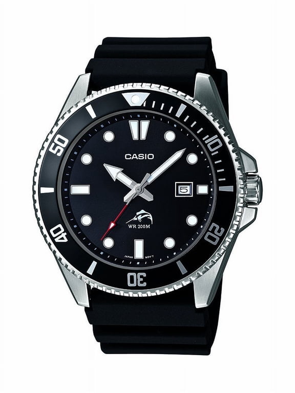 Men's Black Dive-Style Sport Watch MDV106-1AV