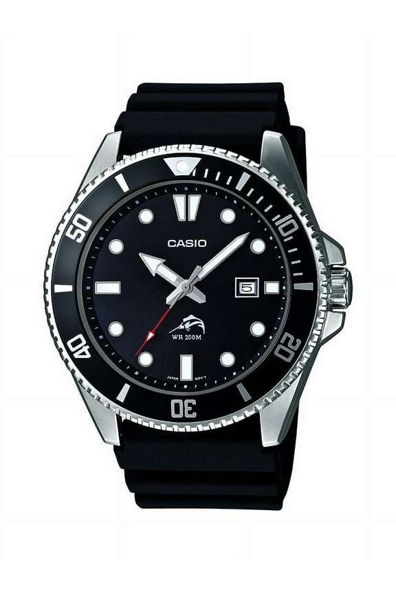 Men's Black Dive-Style Sport Watch MDV106-1AV