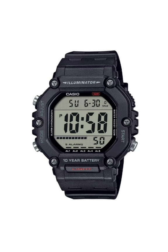Men's Black Large Case Digital Sport Watch - AE1600H-1AV