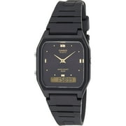 Casio Mens Black Resin Band Analog and Digital Watch - AW-48HE-1AV