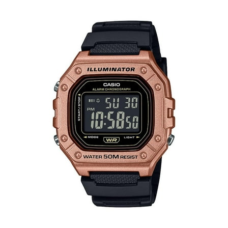 Casio Men's Black Resin Strap Digital Sport Watch - W-218HM-5BV