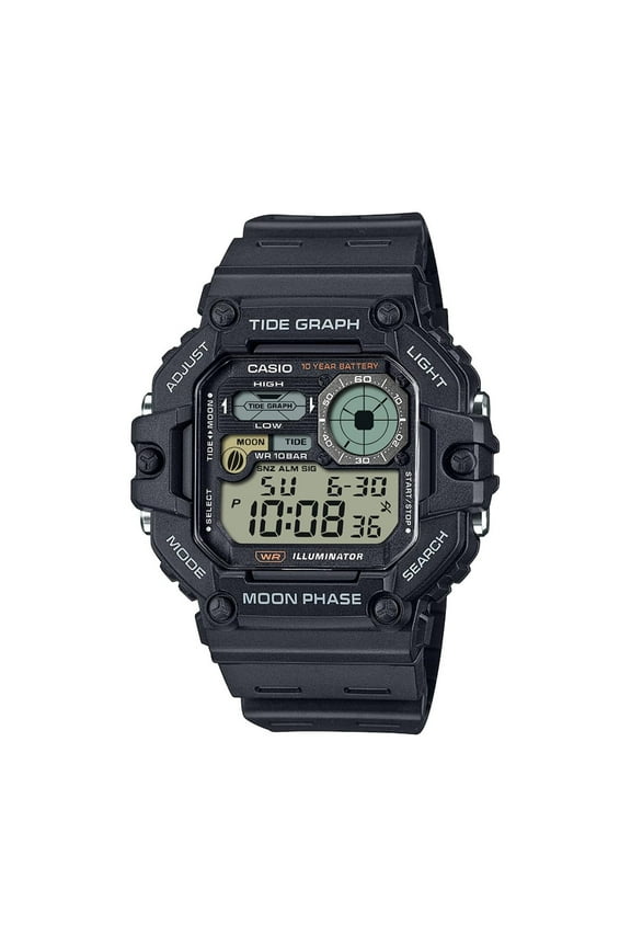 Men's Black Tide Graph Digital Sport Watch - WS-1700H-1AVCF