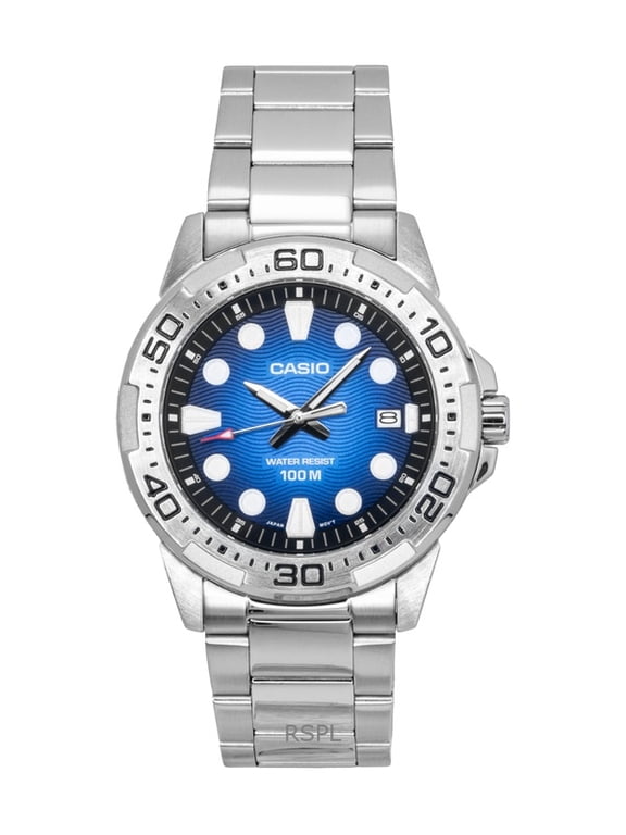 Mens Blue Dial Stainless Steel Classic Sports Watch - MTD-140D-2AVDF