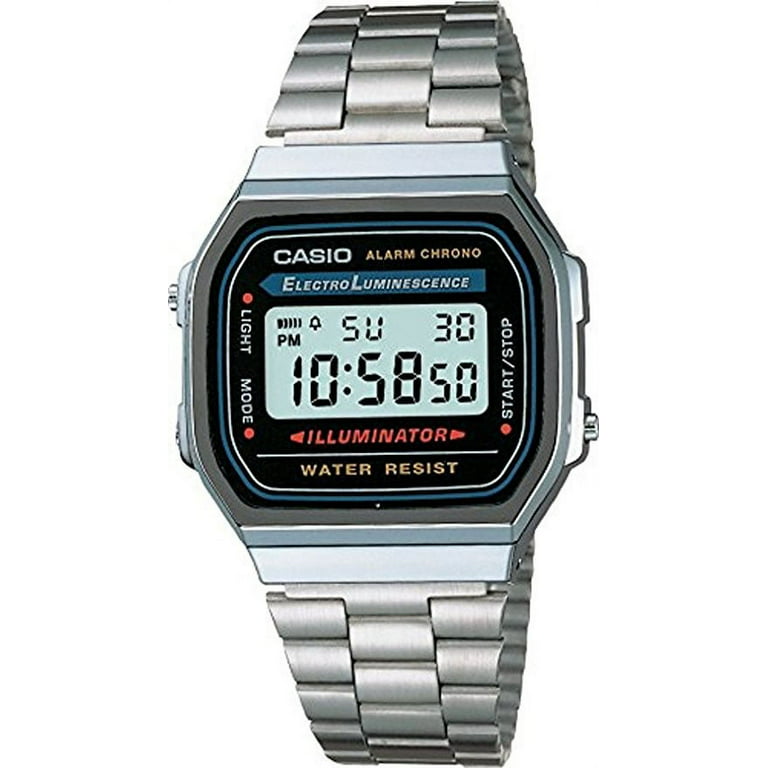 champignon F.Kr. Efternavn Casio Men's Classic Digital Illuminator Watch A168WA-1 - Walmart.com