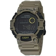 Casio Mens Classic Digital Mud Resistant 100m Khaki Resin Watch TRT110H-5BV