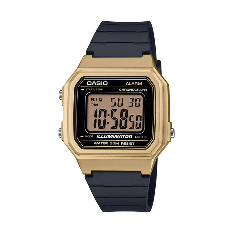Hold op Niende Pligt Casio Men's Classic Digital Watch, Gold/Black W217HM-9AV - Walmart.com