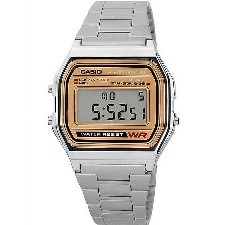 Steel Classic Men\'s Casio Watch, Digital Stainless