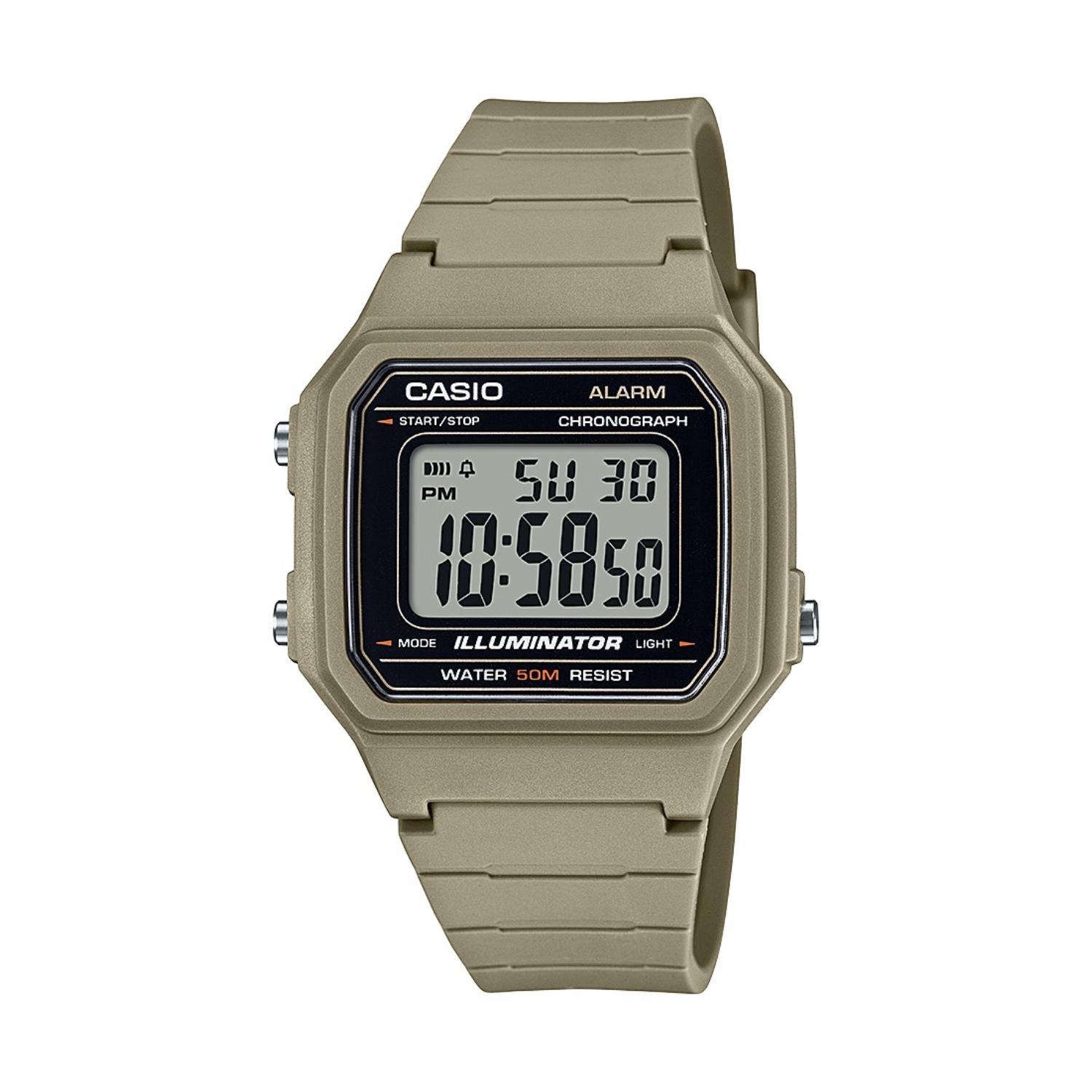 Casio Men s Digital Watch Beige Strap Water Resistant 50 Meters Casio Men s Digital Watch Beige Strap Water Resistant 50 Meters