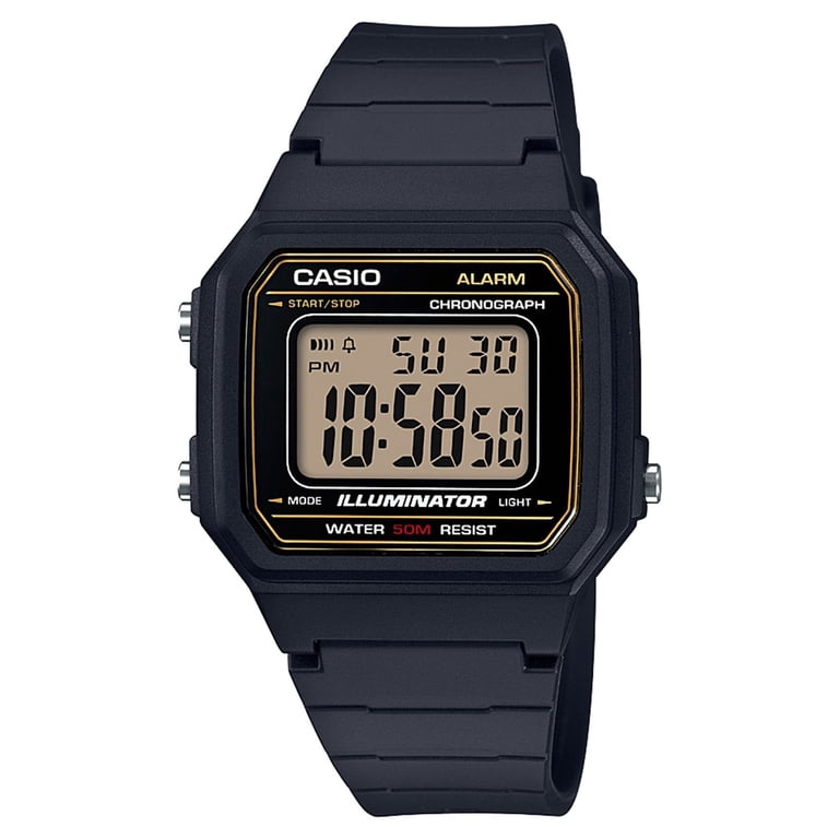Casio Men's Classic Digital Watch W217H-9AV, Water Resistant 50M