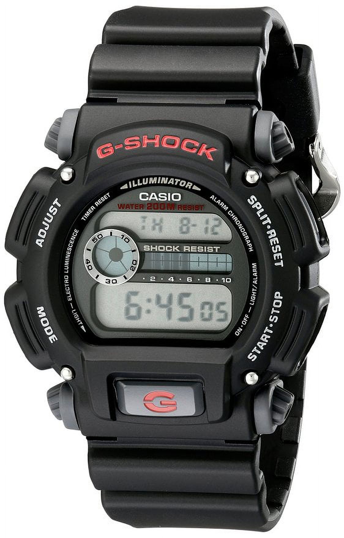 Casio Men's Classic G-Shock Black Illuminator Resin Digital Chronograph Watch - image 1 of 3