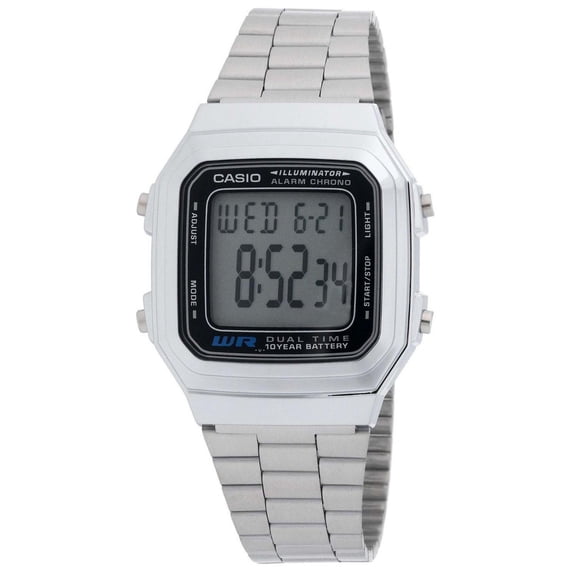 Casio Men's Classic Stainless Steel Digital Watch A178WA-1A