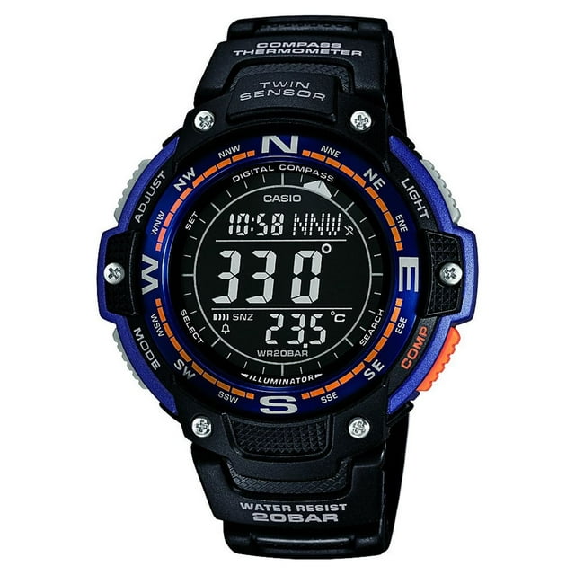 Casio Men's Classic Twin Sensor Digital Compass Watch SGW1002B